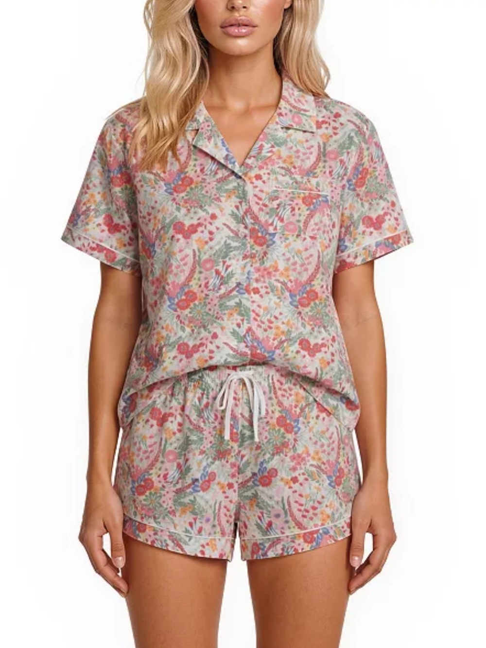 Vera Bradley Floral Short Pajama Set size L
